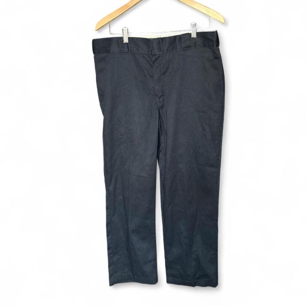 Dickies 874 Original Fit Pants Mens Navy Blue Workwear Straight Leg Size 36x30